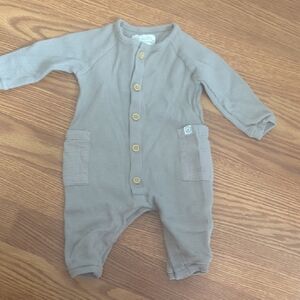 Carter's Tan Footies Cozy One Pieces